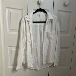 Women’s Cloth & Stone White Button Down Shirt